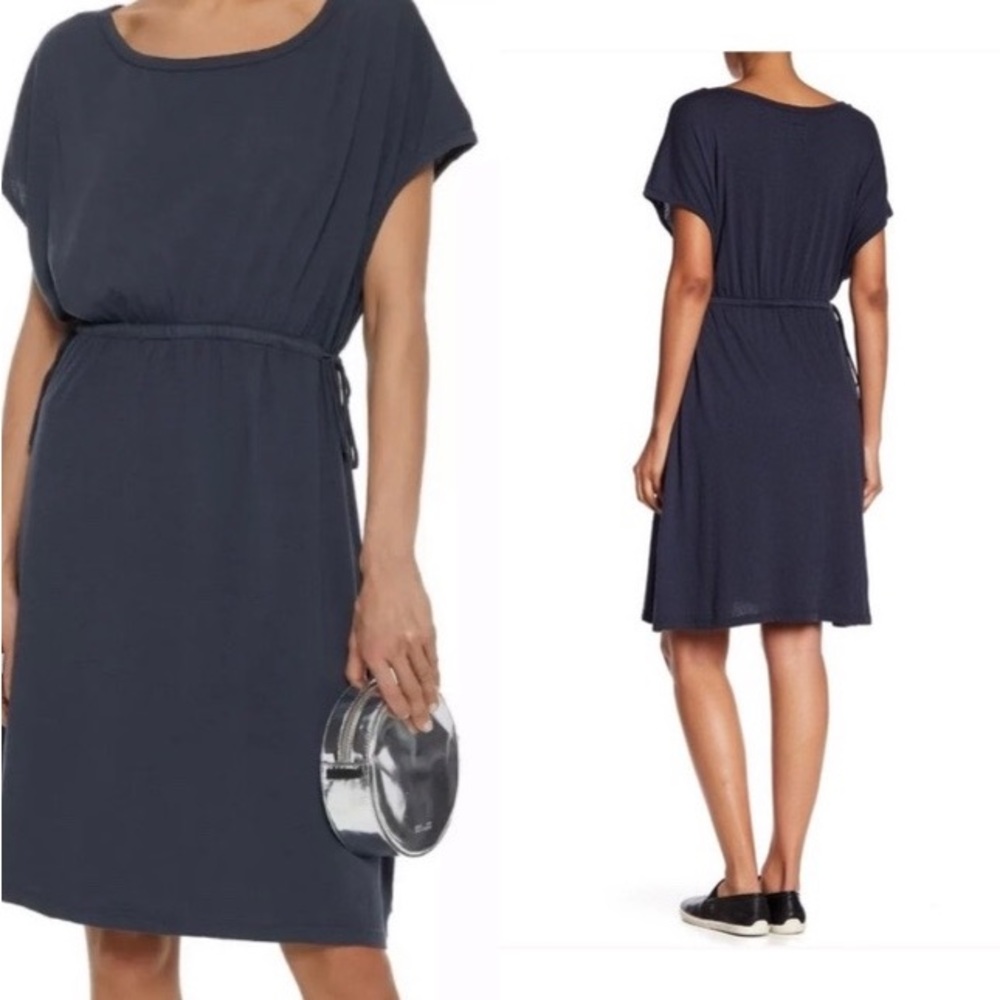 CURRENT Elliott The Sawyer Dress in Vintage Salute Blue